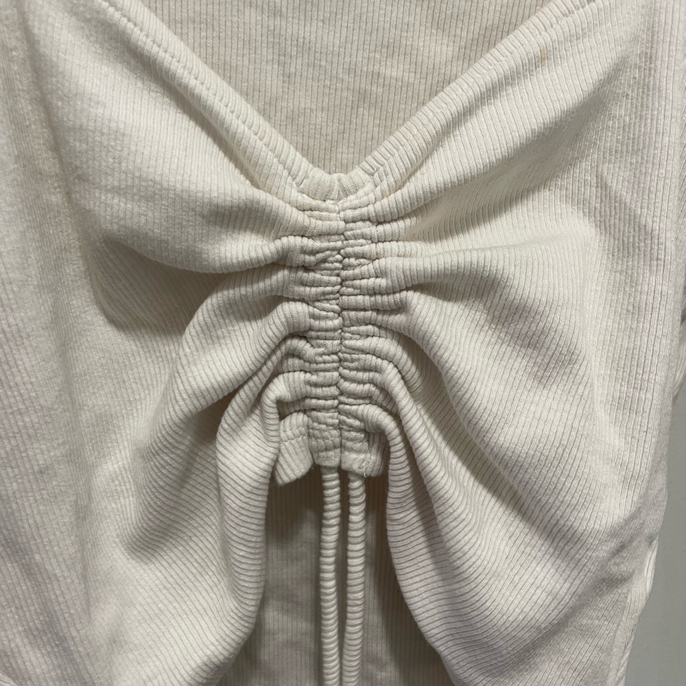 Zara Long Sleeve Ruched Crop Top - Picture 3 of 5